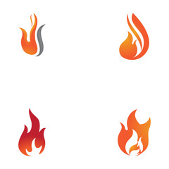 Fire flame vector illustration design template