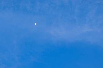 Naklejka na ściany i meble Blue Cloudy Sky, Abstract Background.