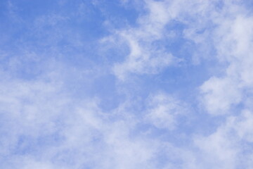 Fototapeta premium Blue Cloudy Sky, Abstract Background.