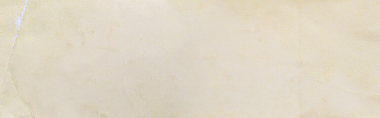 Panorama texture of the old cream paper box.