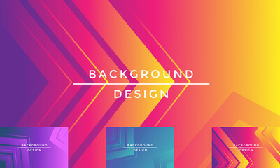 collection Arrow lines, technology digital template with shadows and lights on gradient background. Trendy simple fluid color gradient abstract background with dynamic straight shadow lines effect.