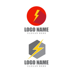 Lightning Logo Template vector icon