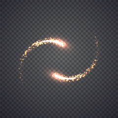 Gold glittering star dust