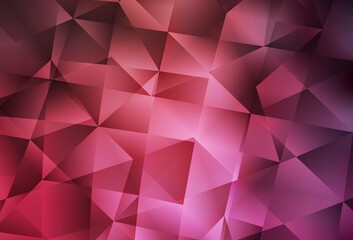 Fototapeta premium Light Pink, Red vector low poly background.