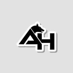 Initial AH letter Logo Design