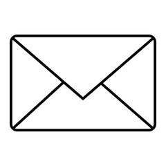 Vector Mail Outline Icon Design