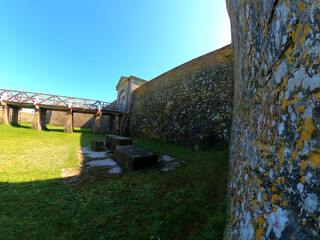 Walls and bastions of Charles Fort. Kinsale. Ireland.