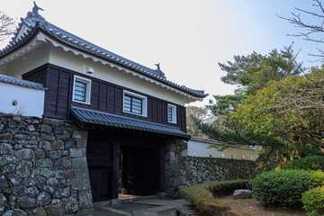Fototapeta na wymiar 平戸城　城門　長崎県平戸市　Hirado Castle Castle gate Nagasaki-ken Hirado city