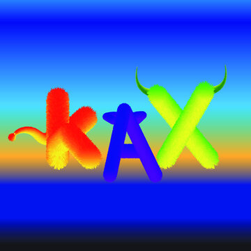 
Little cartoon fur,  Colorful fur like a cartoon, Banner name style fur 