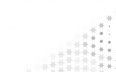 Light Yellow vector pattern with christmas snowflakes, stars.
