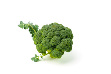 fresh broccoli isolated on white background