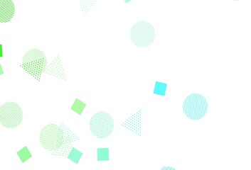 Light Green vector texture with poly style with circles, cubes.