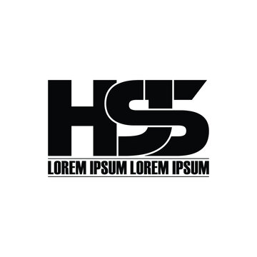 HSJ letter monogram logo design vector