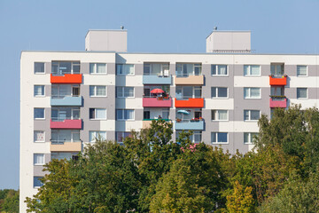 Monotones Wohngebäude, Wilhelmsburg, Hamburg, Deutschland, Europa