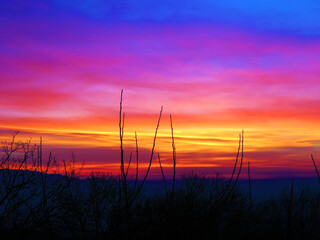 Fototapeta premium Expectation of the sun, sunrise