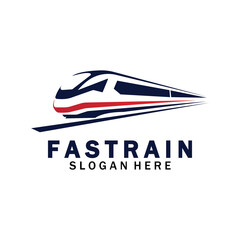 Train logo vector illustration design.fast train logo.High speed train illustration logo-vector illustration
