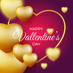 Valentines Day vector illustration. Happy Valentines Day Background vector