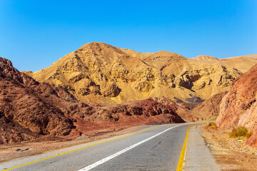 The highway in the desert