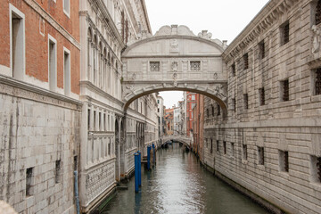 Fototapeta na wymiar The Bridge of Sighs, city of Venice, Italy, Europe