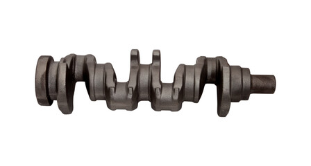 New engine crankshaft. Spare part.
