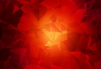 Dark Red vector template with chaotic poly shapes.