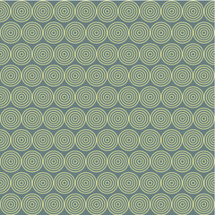 Abstract seamless geometric pattern with circles on gray background