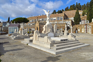 Cementerio de Montjuic en Barcelona Cataluña España
