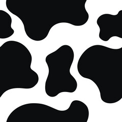 Seamless pattern with large and small cow spots. Mosaic and terrazzo texture. For decor, textiles, fabrics, packaging, wrapping paper, wallpaper, design, banners, templates