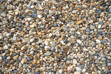 Pebbles stone texture for background.