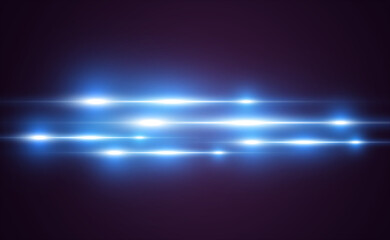 Vector light blue special effect. Glowing bright stripes on a transparent background.