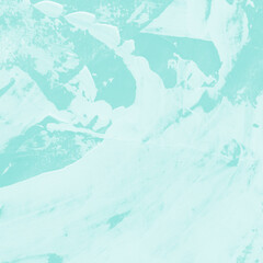 Modern contemporary acrylic background. Aqua texture made with a palette knife. Abstract painting on paper. Mess on the canvas.