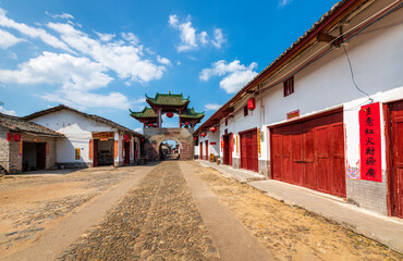 Fototapeta na wymiar Zhuji Ancient Alley, Shaoguan, Guangdong, China,