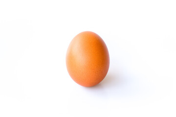 Chicken egg isolated on white background