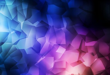 Fototapeta premium Dark Blue, Red vector low poly texture.