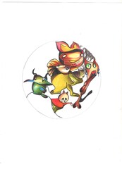 Image of inhabitants of space and other planets.Fictional characters, fantastic people,fairy animals and objects that come to life