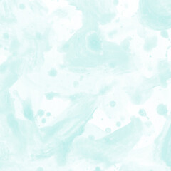 Modern contemporary acrylic background. Aqua texture made with a palette knife. Abstract painting on paper. Mess on the canvas.