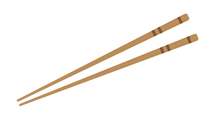 Chopsticks vector. Chopsticks on white background. 