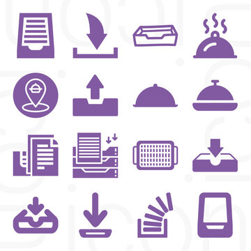 16 Pack Of Lazy Susan  Filled Web Icons Set