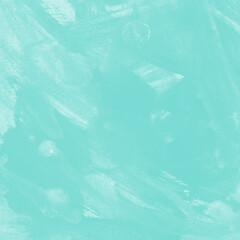 Modern contemporary acrylic background. Aqua texture made with a palette knife. Abstract painting on paper. Mess on the canvas.