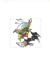 Image of inhabitants of space and other planets.Fictional characters, fantastic people,fairy animals and objects that come to life