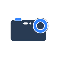 Camera Icon. Photography icon. Nature photography, geography, photo studio icon in vector illustration and flat style. 