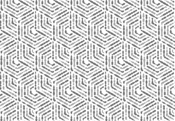 Abstract geometric pattern with stripes, lines. Seamless vector background. White and gray ornament. Simple lattice graphic design.