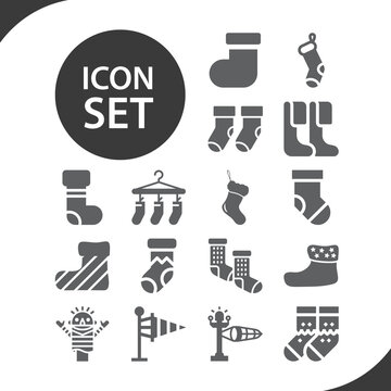 Simple set of geol related filled icons.