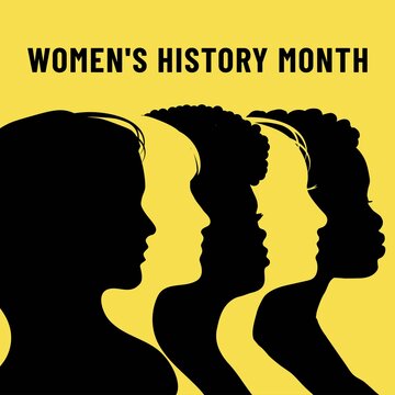 Womens History Month. Women's Day. Poster With Different Women. 8 March