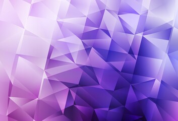 Light Purple, Pink vector background with triangles.