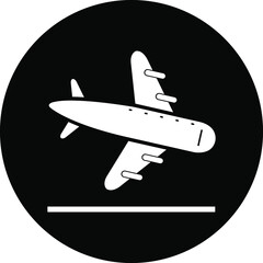 Airplane icon. Plane, rocket, plane icon. airplane up and down, landing and flying icon with vector illustration and flat style.