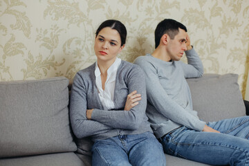 The husband and wife do not speak after the fight. Offended married couple