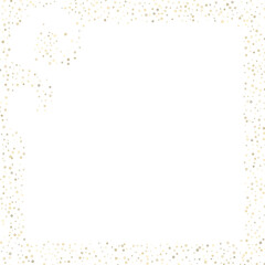 Gold Glitter Stars. Luxury Shiny Confetti.