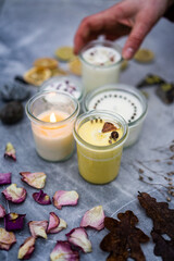 Handmade soy candles freshly made