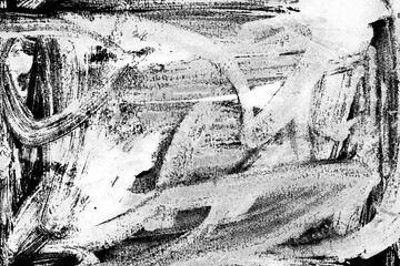 Fototapeta premium Black ink and watercolor texture on white paper background. Paint leaks and decalcomania effects. Hand-painted gouache abstract image. Mess on the canvas.